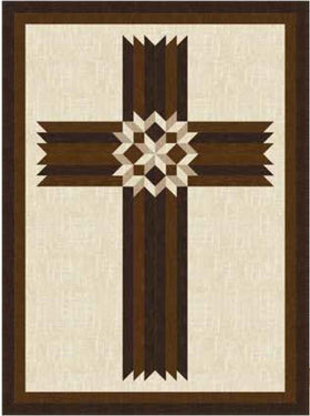 Carpenters' Cross Quilt Kit featuring Grain and Linen