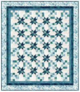 Earthshine Quilt Kit featuring Sea Breeze