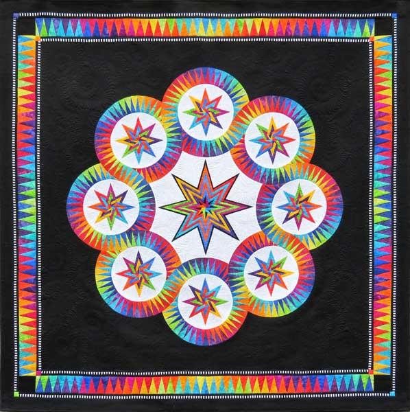 Be Colourful Black Magic Pattern - Quilting by the Bay