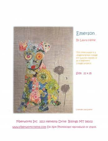 Emerson Puppy Collage Pattern by Laura Heine - Quilting by the Bay
