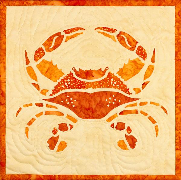 Sewquatic Crab - Quilting by the Bay