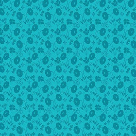 Sew Excited Turquoise Floral Fun 7831-84