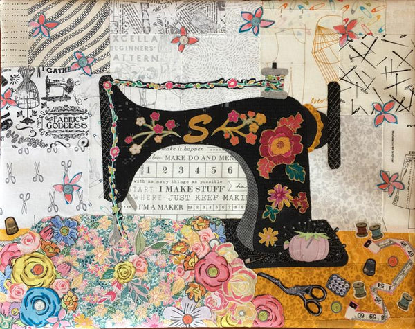 Teeny Tiny Sewing Machine Fabric Kit - Quilting by the Bay