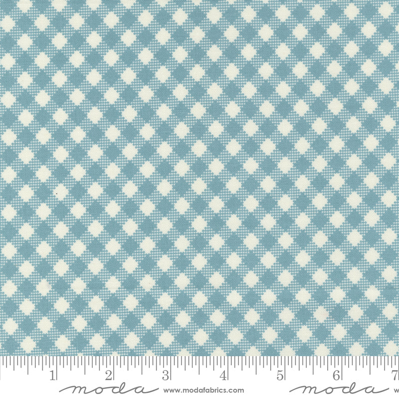 Farmstead: Bias Gingham in Mountain Stream Farmstead: Bias Gingham in Mountain Stream