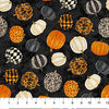 Hallow's Eve Black Multi Tossed Pumpkins 27085-99 Black Multi