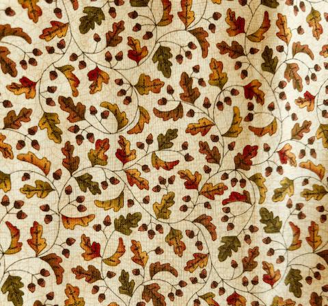 Acorn Hollow Leaves & Acorns Tan  - 118