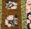Pink Asian Floral Finished Quilt