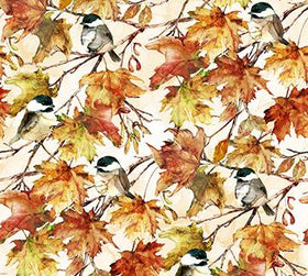 Autumn Breeze Cream Birds  DP28057-11 Cream Multi - 35