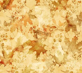 Autumn Breeze Ochre Leaf Texture DP28058-52 Ochre