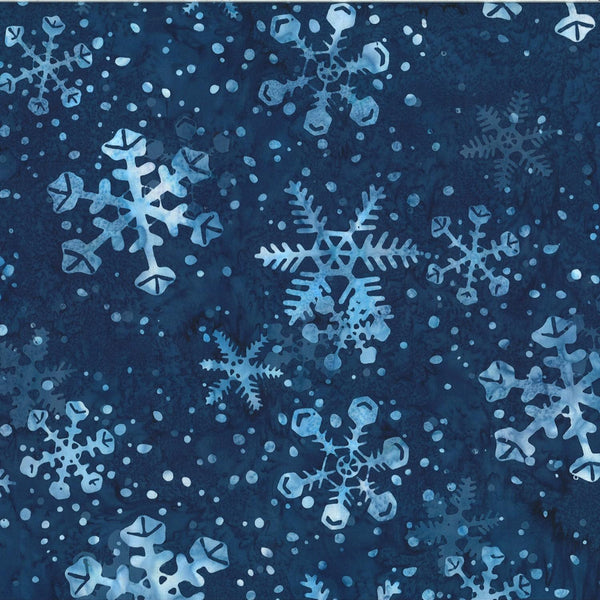 Bali Batik Navy Snowflake V2523-19 Navy - 75