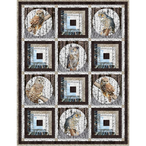 Barn Owl Digital Top Digital Quilt Top