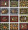 Berties Year Set of 12 Finished Wall Hangings