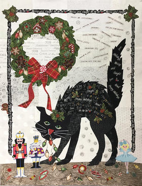 Black Cat Christmas Limited Edition Fabric Kit + Pattern