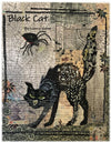 Black Cat Collage Pattern by Laura Heine