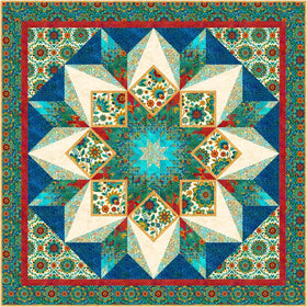 Boho Starburst Digital Top Digital Quilt Top