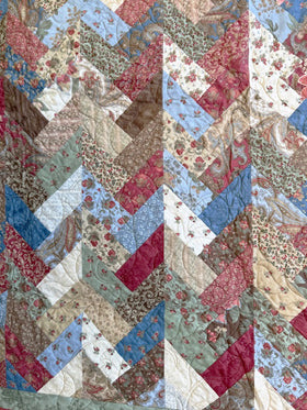 Blue Braid Finished Quilt