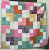 Bright Pastels Batik Finished Quilt