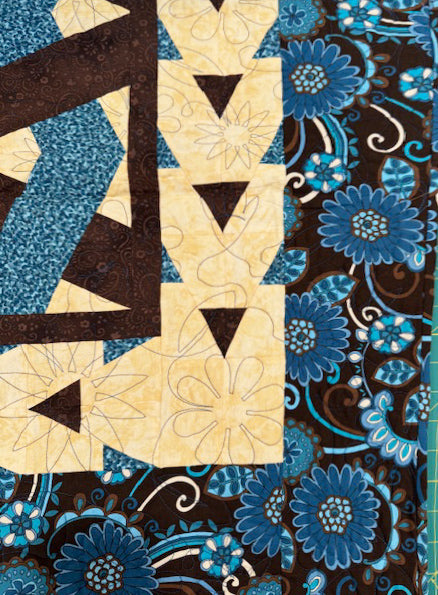 Teal and Brown Quilt