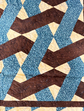 Teal and Brown Quilt