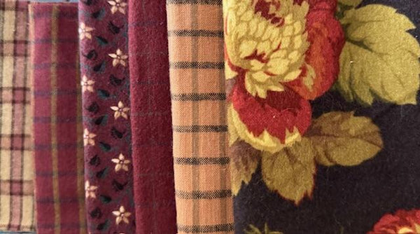 Bundle of 6 Assorted Flannel Fat Quarters