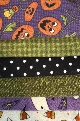 Bundle of 6 Fall Flannel Fat Quarters #3