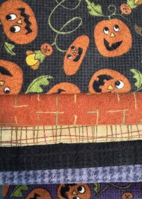 Bundle of 6 Fall Flannel Fat Quarters #4
