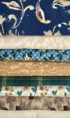 Bundle of 8 Flannel Fat Quarters