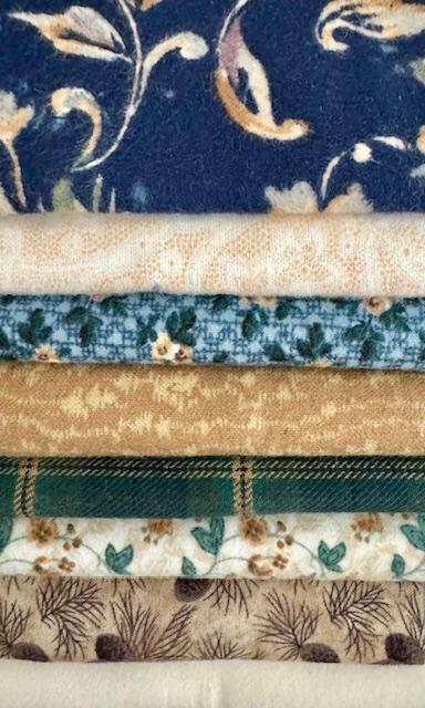 Bundle of 8 Flannel Fat Quarters