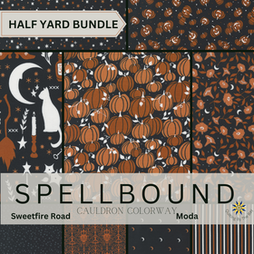 Spellbound Cauldron Black 9 Fat Quarter Bundle