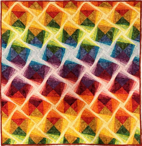 Colorful Prisms Finished Quilt