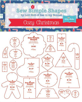 Cozy Christmas Sew Simple Shapes by Lori Holt of Bee in My Bonnet