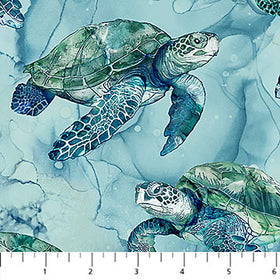 Sea Breeze Blue Turtles DP27097-44