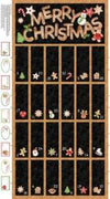 Sugar Coated Advent Calendar Panel DP27140-99 Black Multi