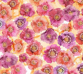 Dragonfly Dance Pink Orange Small Floral DP27503-22 - 18