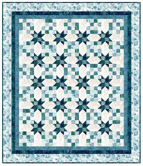Earthshine Quilt Kit featuring Sea Breeze
