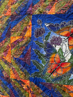 Butterfly Easy Pieces Finished Quilt