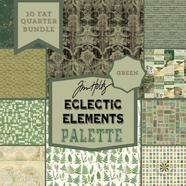 Eclectic Elements Palette Green Fat Quarter Bundle FB6FQTH.GREEN