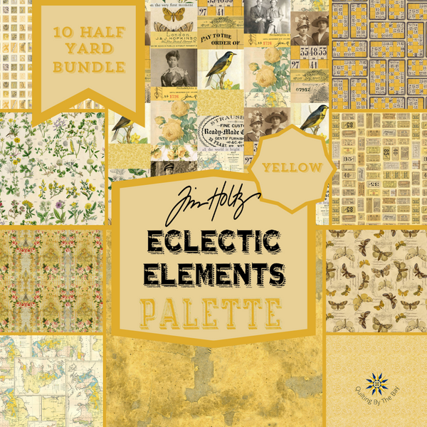 Eclectic Elements Palette Yellow 10 Half Yard Cuts Bundle