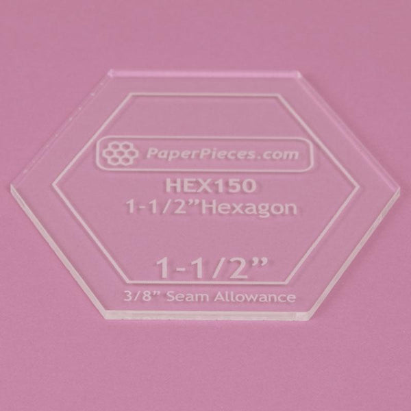 Acrylic Hexagon Template 1½