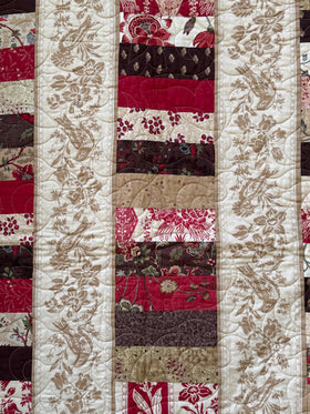 French General Stacked Coins Finished Quilt
