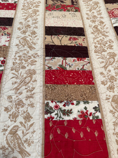 French General Stacked Coins Finished Quilt