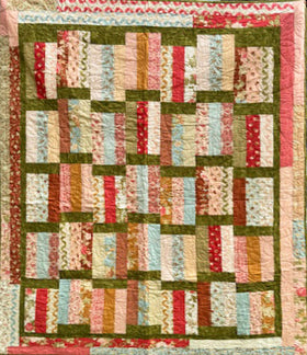 Fig Tree Peach Finished Quilt