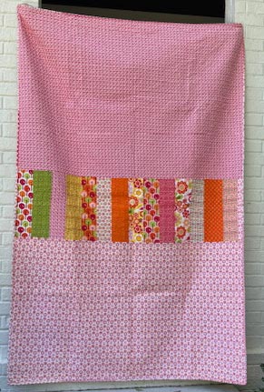 Flannel Squares in Squares Finished Quilt
