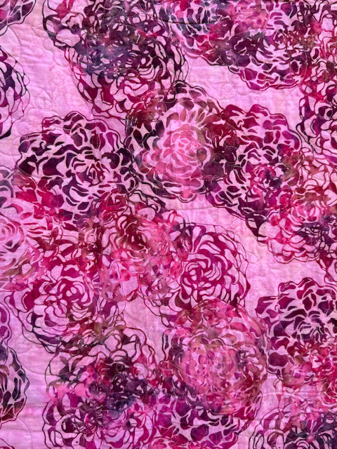 Floral Strips Finished Quilt