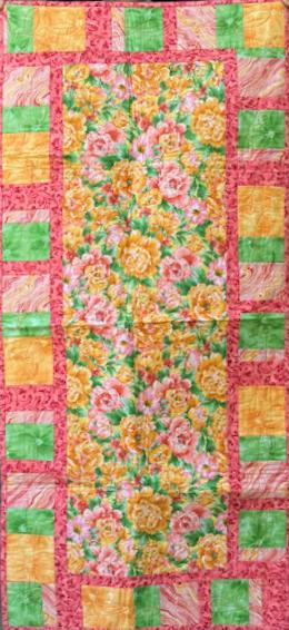 Floral Table Runner Finished Sample