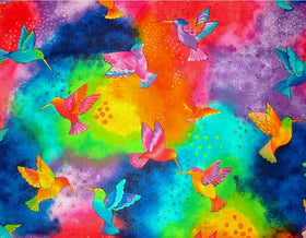 Flying Colors Hummingbirds Multi by Laurel Burch  - 72