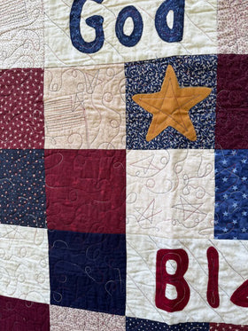 God Bless America Finished Quilt