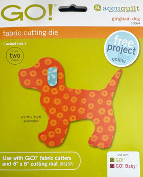 GO! Gingham Dog Die #55064