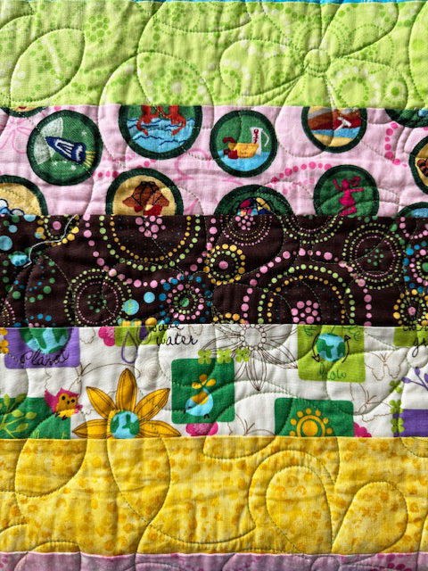 Girl Scout Themed Finished Quilt