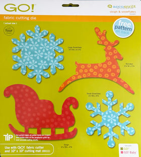 Go! Sleigh & Snowflake Die #55322